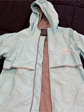 Charles River Girls Rain Jacket Youth Small 7/8. Personalized “Emma”